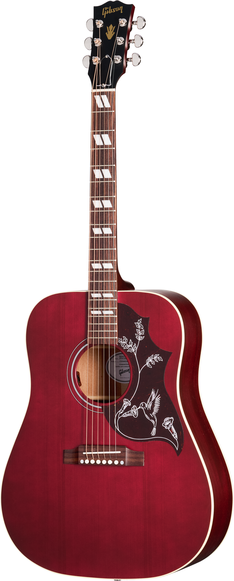 Gibson Hummingbird Special Modern Dreadnought Cbd Epicea Acajou Rw - Satin Wine Red - Folk guitar - Main picture