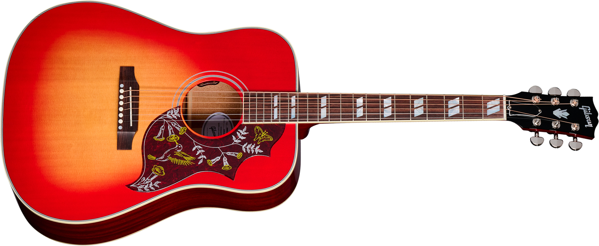 Gibson Hummingbird Standard (baggs Hifi Dna) Dreadnought Epicea Acajou Rw - Vintage Cherry Sunburst - Folk guitar - Main picture