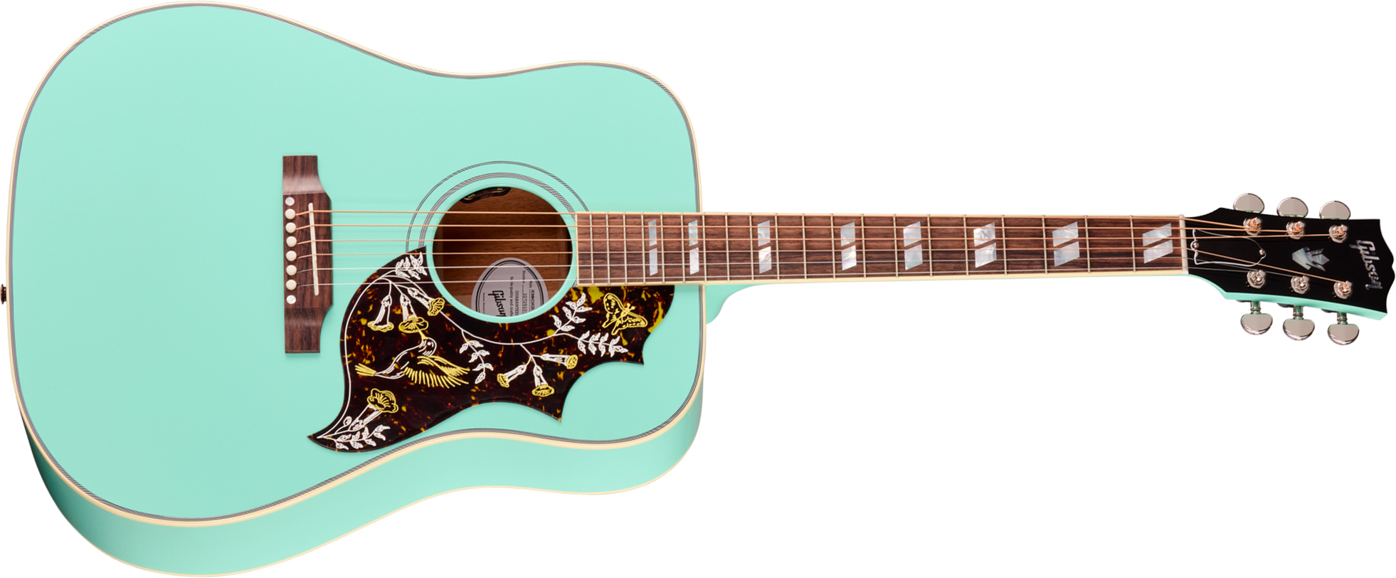 Gibson Hummingbird Standard (baggs Hifi Dna) Dreadnought Epicea Acajou Rw - Southwestern Turquoise - Folk guitar - Main picture