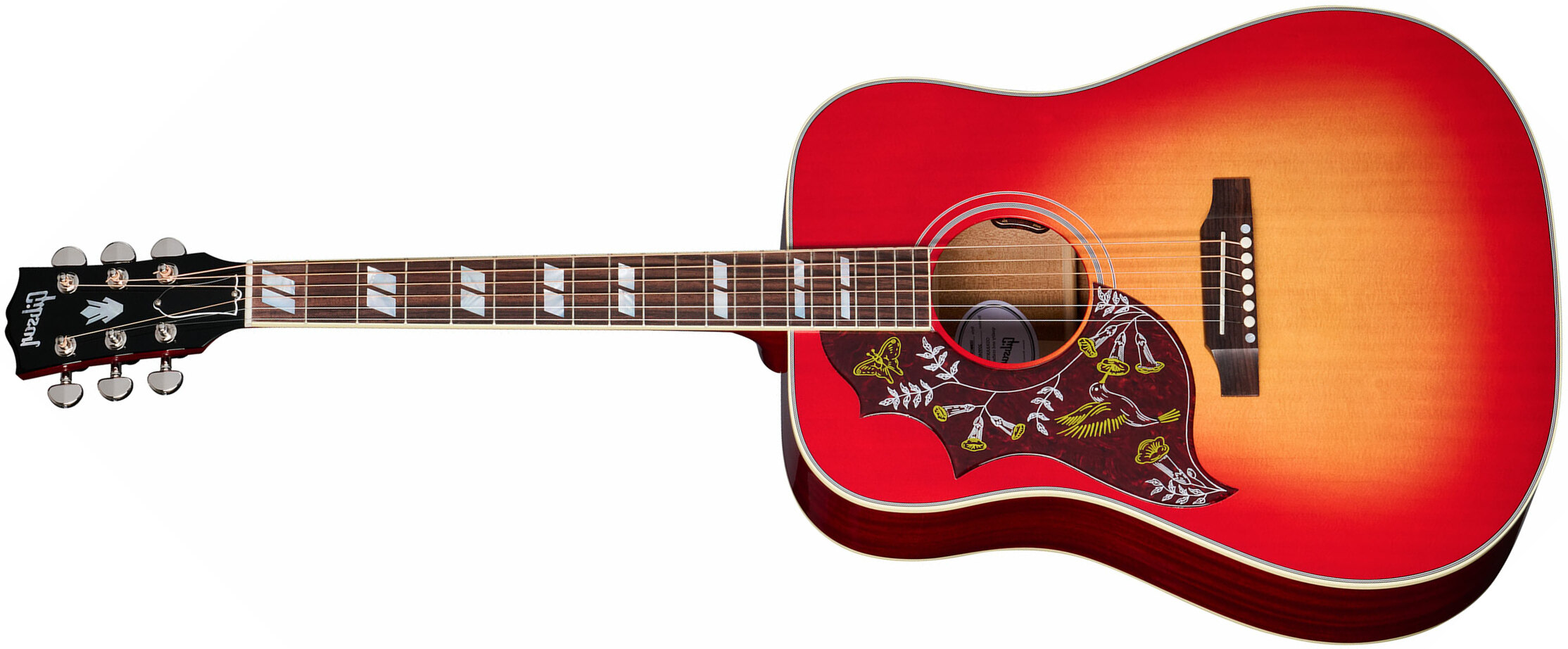 Gibson Hummingbird Standard Lh Modern Dreadnought Gaucher Epicea Acajou Rw - Vintage Cherry Sunburst - Folk guitar - Main picture
