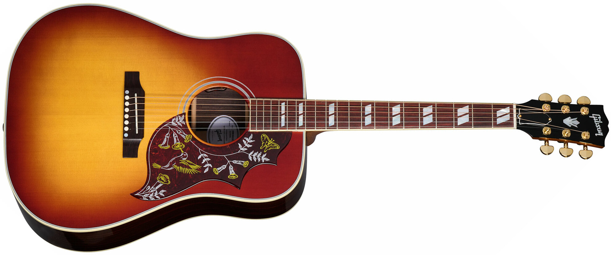 Gibson Hummingbird Standard Rosewood Dreadnought Epicea Acajou Rw - Rosewood Burst - Electro acoustic guitar - Main picture