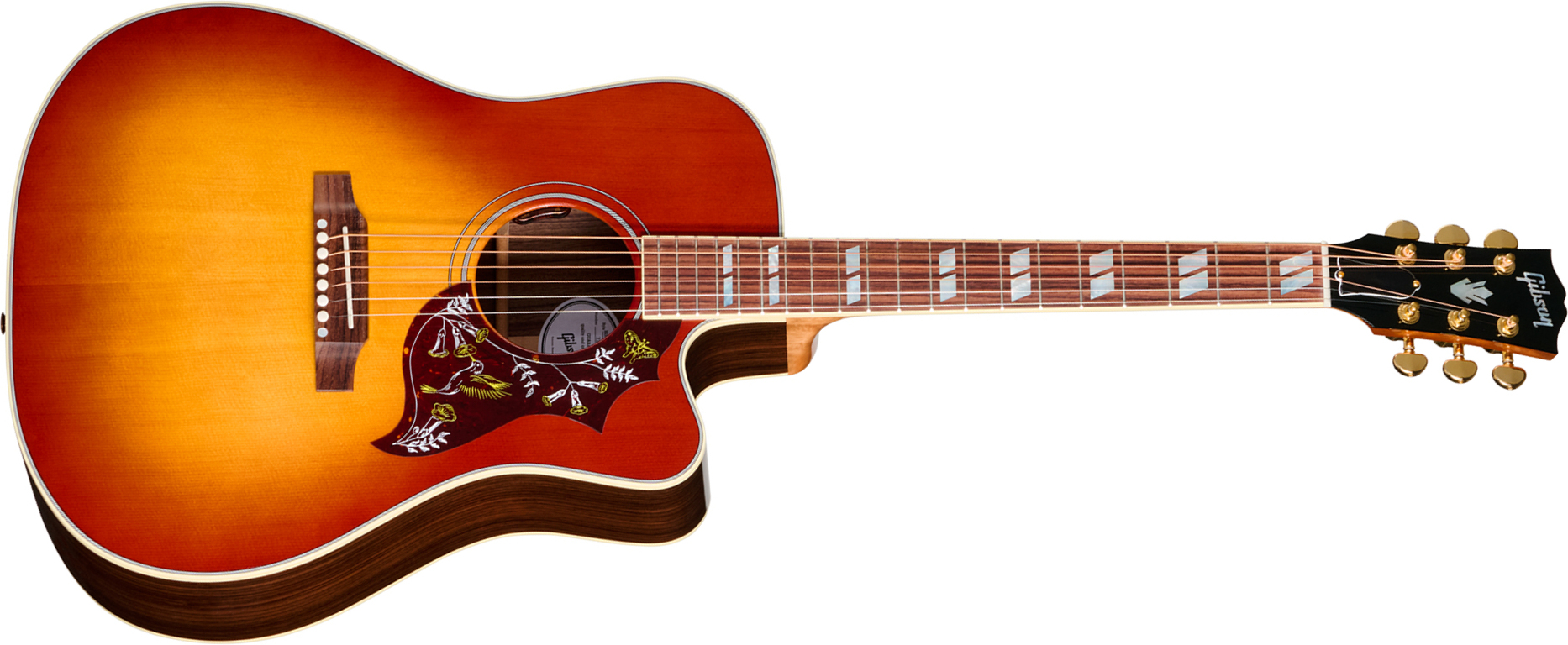 Gibson Hummingbird Standard Rosewood Ec (baggs Hifi Dna) Dreadnought Cw Epicea Palissandre Rw - Rosewood Burst - Folk guitar - Main picture