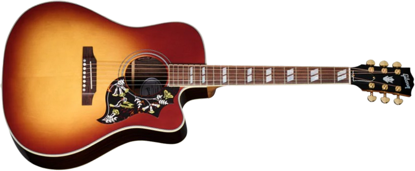 Gibson Hummingbird Standard Rosewood Ec Epicea Palissandre Rw - Rosewood Burst - Folk guitar - Main picture