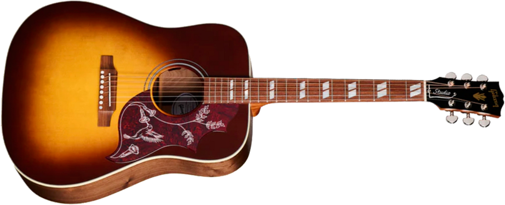 Gibson Hummingbird Studio Walnut Dreadnought Epicea Noyer Wal - Walnut Burst - Folk guitar - Main picture