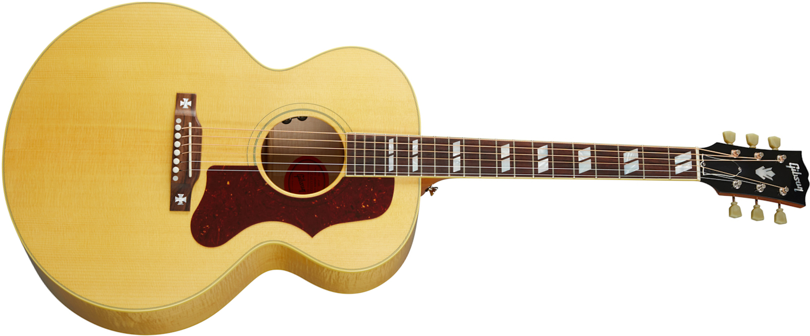 Gibson J-185 Original 2020 Jumbo Epicea Erable Rw - Antique Natural - Electro acoustic guitar - Main picture
