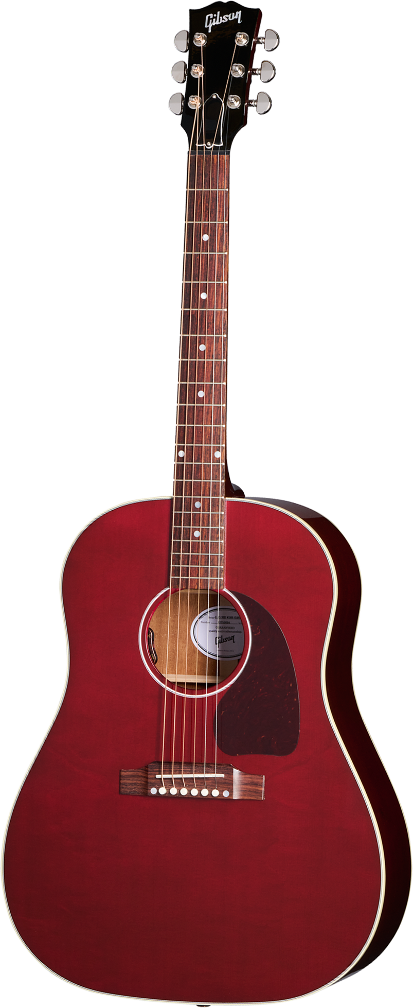 Gibson J-45 Special Dreadnought Epicea Acajou Rw - Satin Wine Red - Folk guitar - Main picture