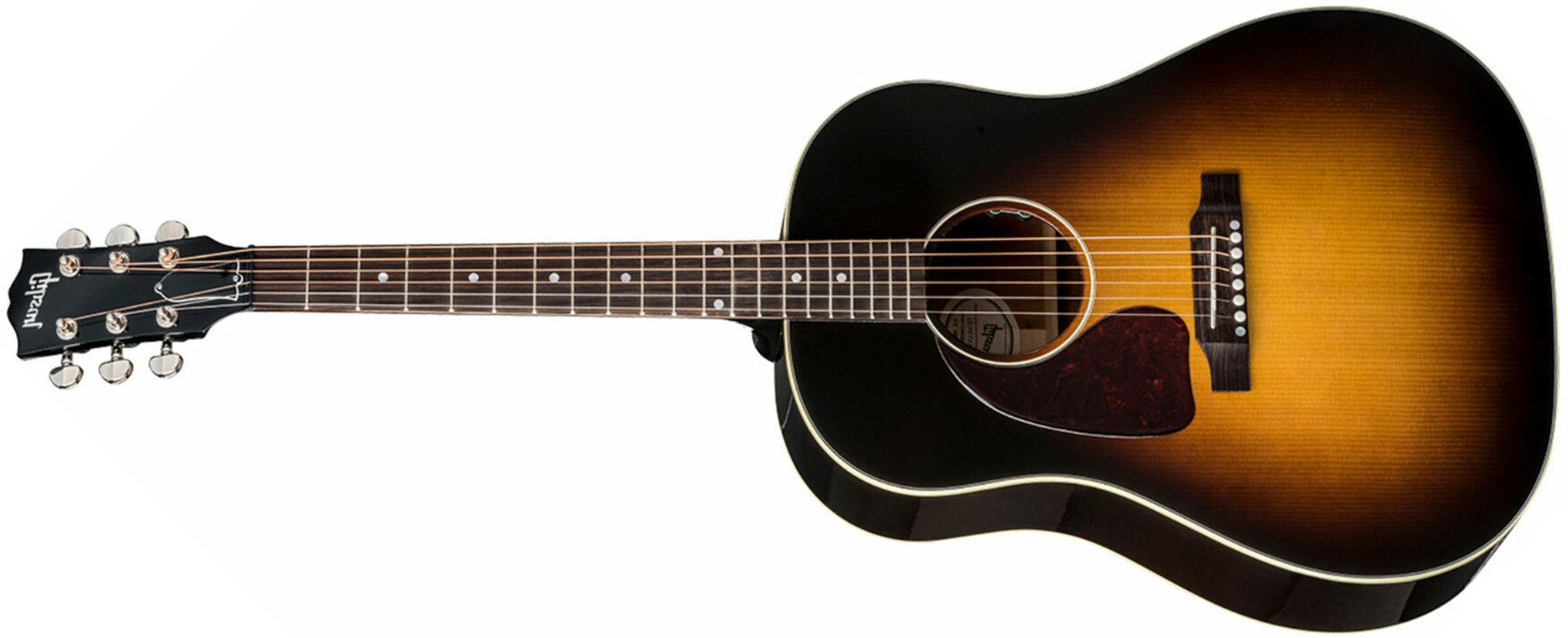 Gibson J-45 Standard Lh Dreadnought Gaucher Epicea Acajou Rw - Vintage Sunburst - Electro acoustic guitar - Main picture