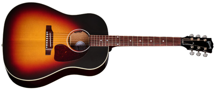 Gibson J-45 Standard Modern Dreadnought Epicea Acajou Rw - Vos Tri Burst - Folk guitar - Main picture
