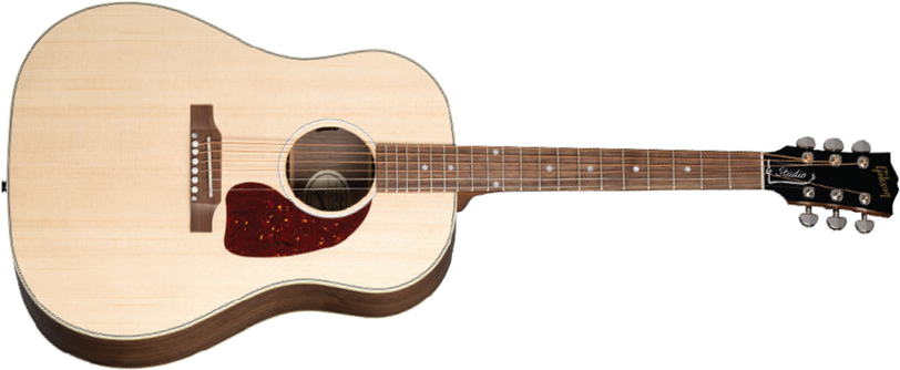 Gibson J-45 Studio Walnut Modern 2024 Dreadnought Epicea Noyer Noy - Satin Natural - Folk guitar - Main picture