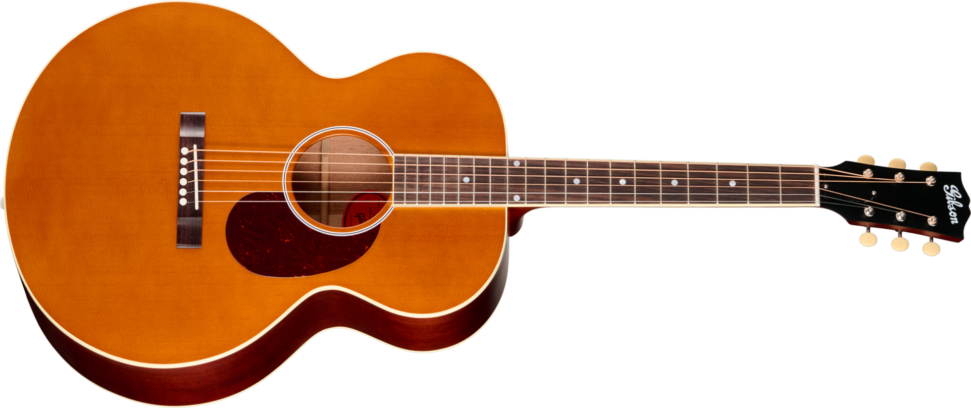 Gibson J185 Century 12-fret Jumbo Shsc Epicea Acajou Rw - Vintage Amber Satin - Folk guitar - Main picture