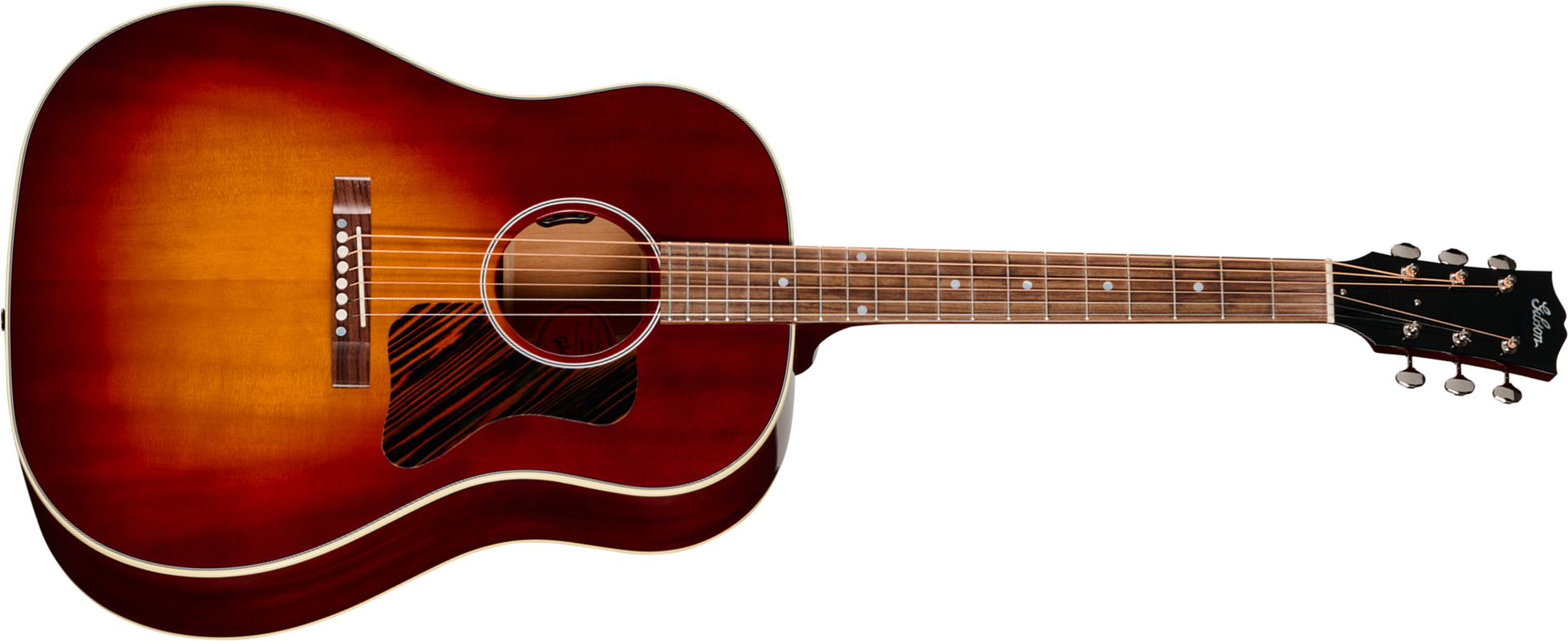 Gibson J45 50s Original (baggs Hifi Dna) Dreadnought Epicea Acajou Rw - Autumn Burst - Folk guitar - Main picture