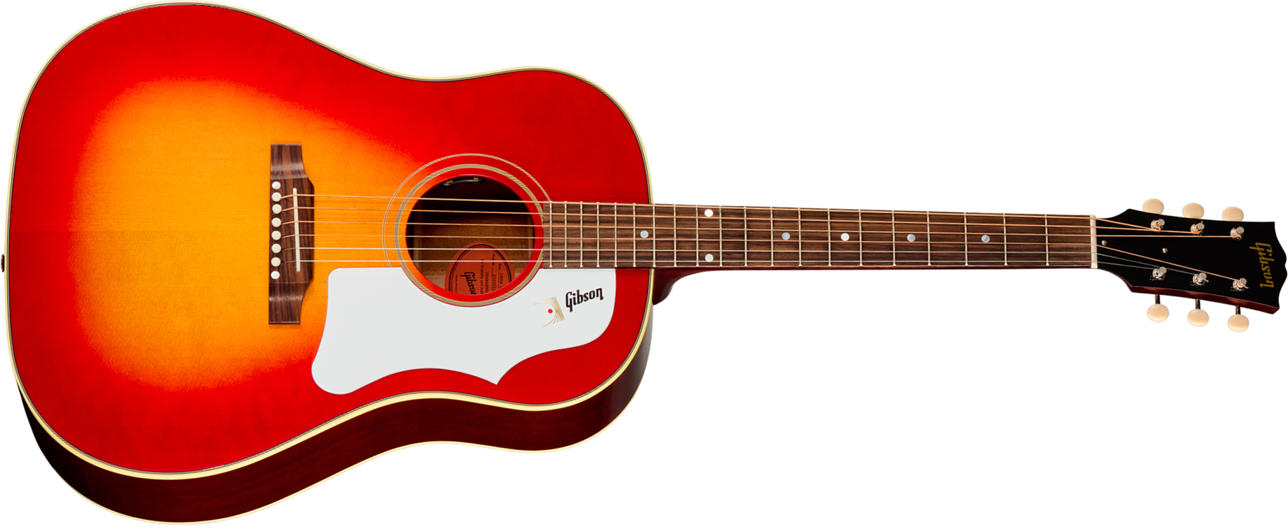 Gibson J45 60s Original (baggs Hifi Dna) Dreadnought Epicea Acajou Rw - Vintage Cherry Sunburst - Folk guitar - Main picture