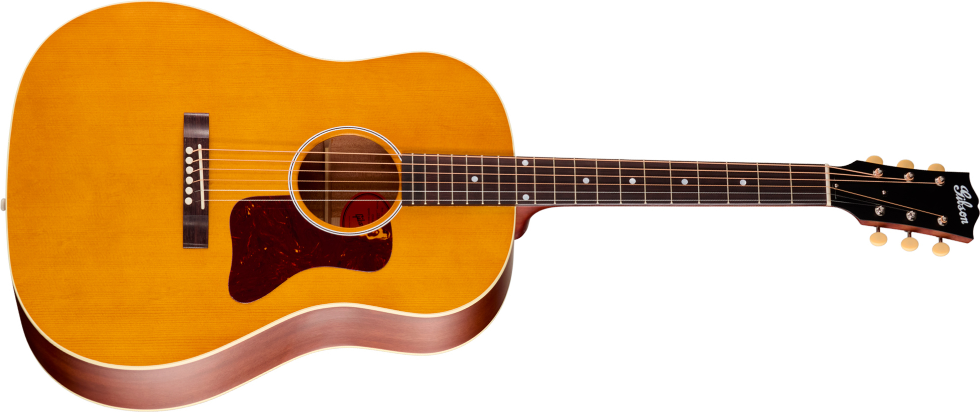 Gibson J45 Century 12-fret Dreadnought Shsc Epicea Acajou Rw - Vintage Amber Satin - Folk guitar - Main picture