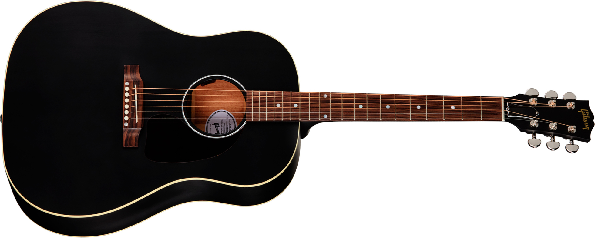 Gibson J45 Special Dreadnought Cbd Epicea Acajou Rw - Satin Ebony - Folk guitar - Main picture