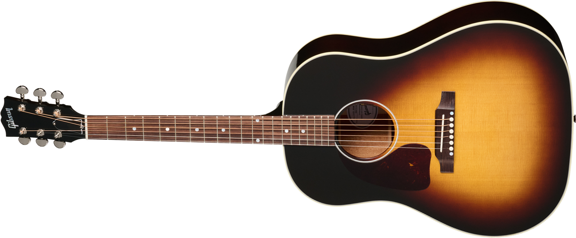 Gibson J45 Standard Lh (baggs Hifi Dna) Dreadnought Gaucher Epicea Acajou Rw - Vintage Sunburst - Folk guitar - Main picture