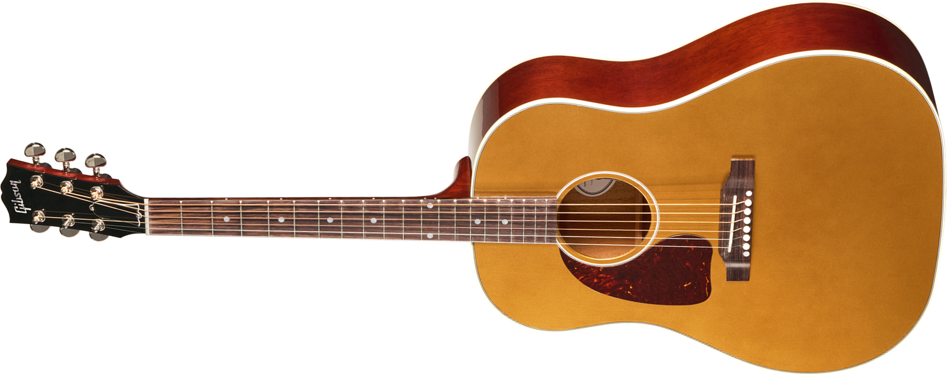 Gibson J45 Standard Lh (baggs Hifi Dna) Dreadnought Gaucher Epicea Acajou Rw - Goldtop - Folk guitar - Main picture