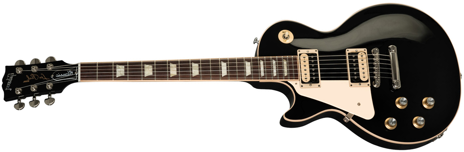 Gibson Les Paul Classic Modern Gaucher 2h Ht Rw - Ebony - Left-handed electric guitar - Main picture