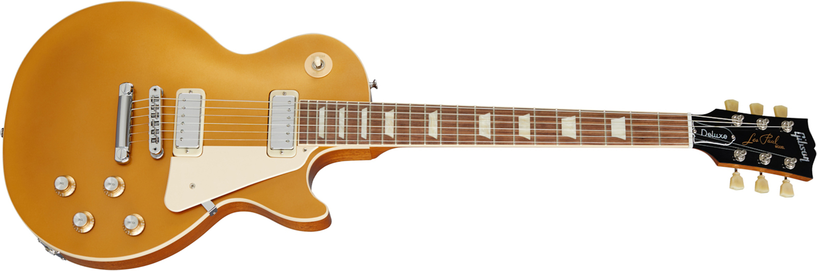Gibson Les Paul Deluxe 70s Original 2mh Ht Rw - Gold Top - Single cut electric guitar - Main picture
