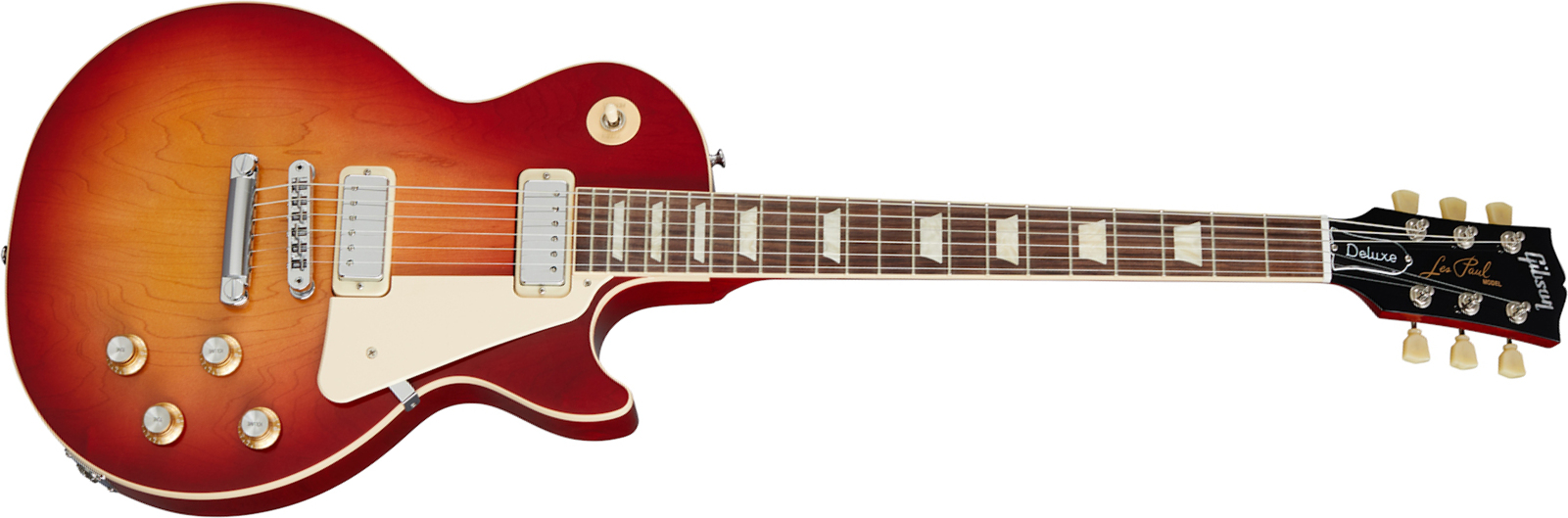Gibson Les Paul Deluxe 70s Original 2mh Ht Rw - 70s Cherry Sunburst - Single cut electric guitar - Main picture