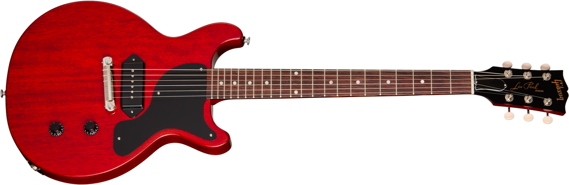 Gibson Les Paul Junior Dc Usa 2s P90 Ht Rw - Vintage Cherry - Double cut electric guitar - Main picture