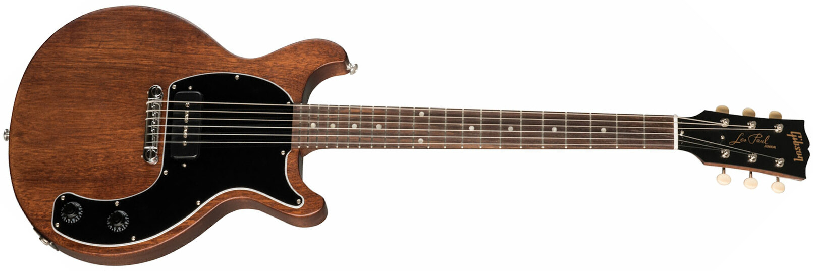 Gibson Les Paul Junior Tribute Dc Modern P90 - Worn Brown - Double cut electric guitar - Main picture