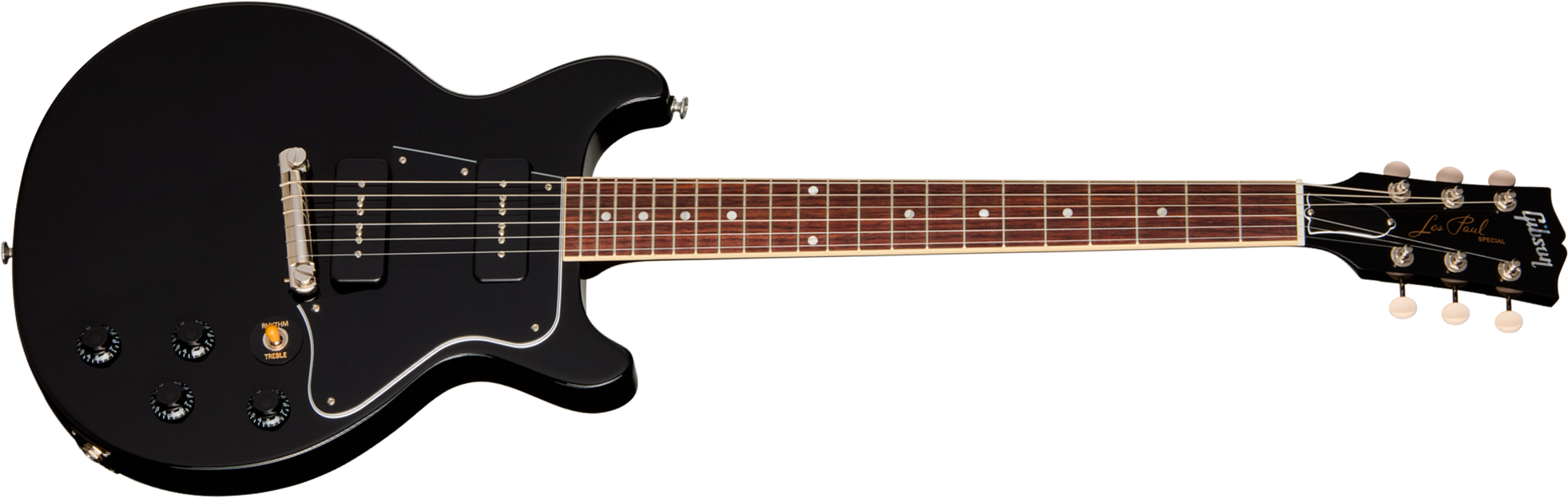 Gibson Les Paul Special Dc Usa 2s P90 Ht Rw - Ebony - Double cut electric guitar - Main picture