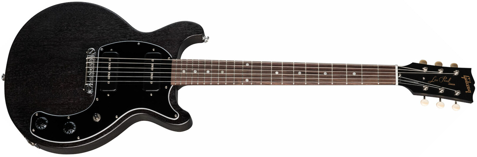 Gibson Les Paul Special Tribute DC - worn ebony black Double cut