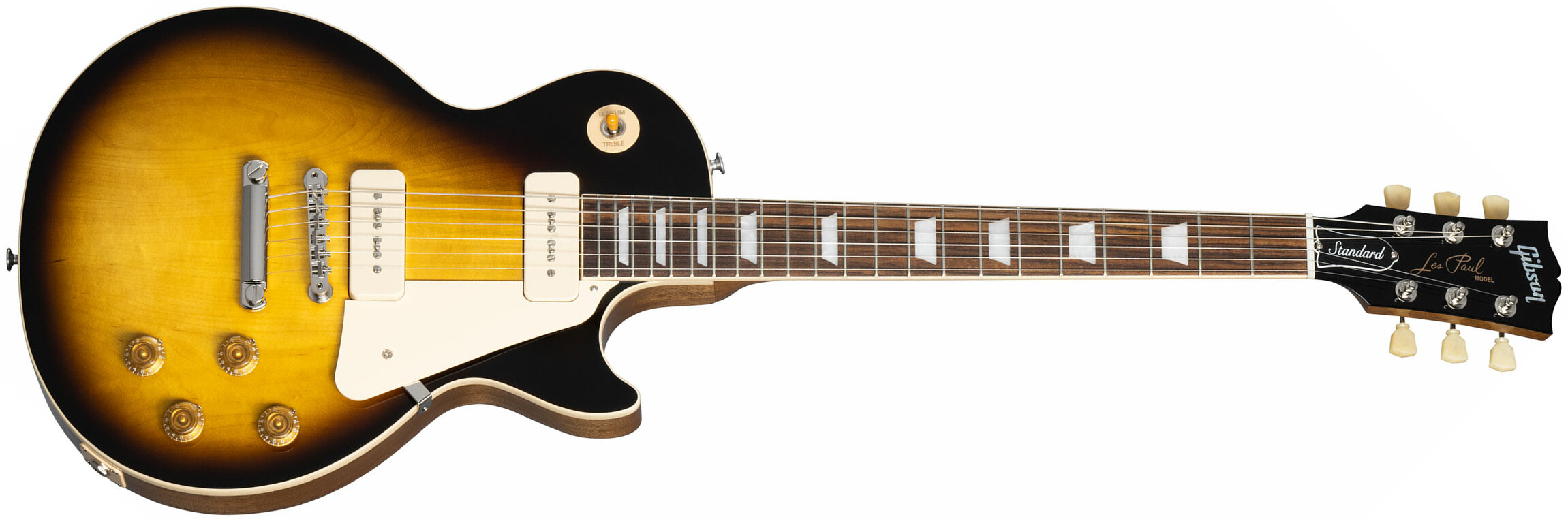 Gibson Les Paul Standard 50s P90 Original 2p90 Ht Rw - Tobacco Burst - Single cut electric guitar - Main picture