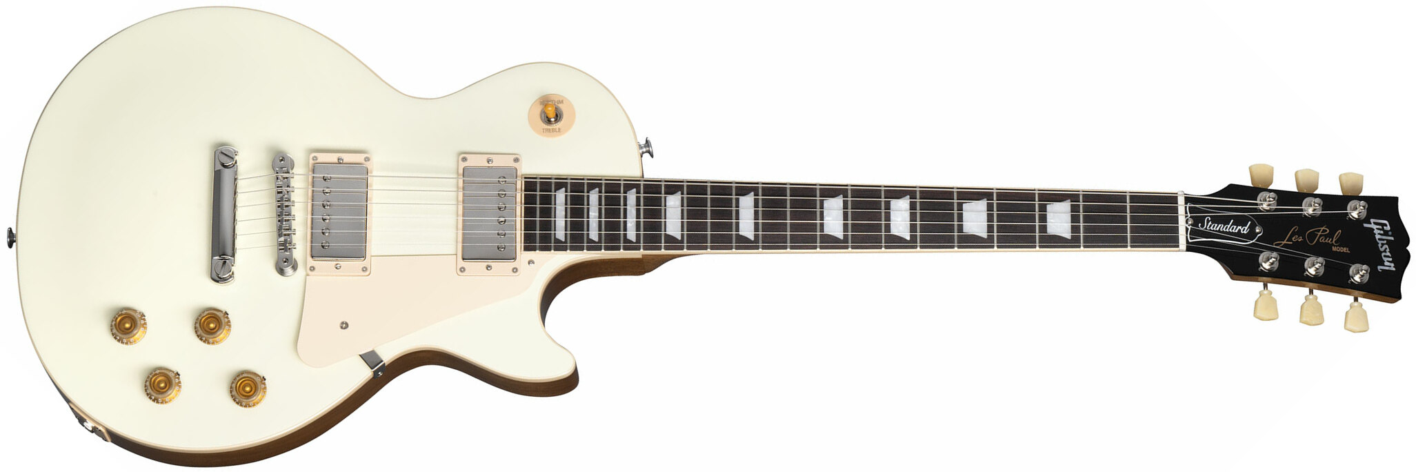 Gibson Les Paul Standard 50s Plain Top 2h Ht Rw - Classic White - Single cut electric guitar - Main picture