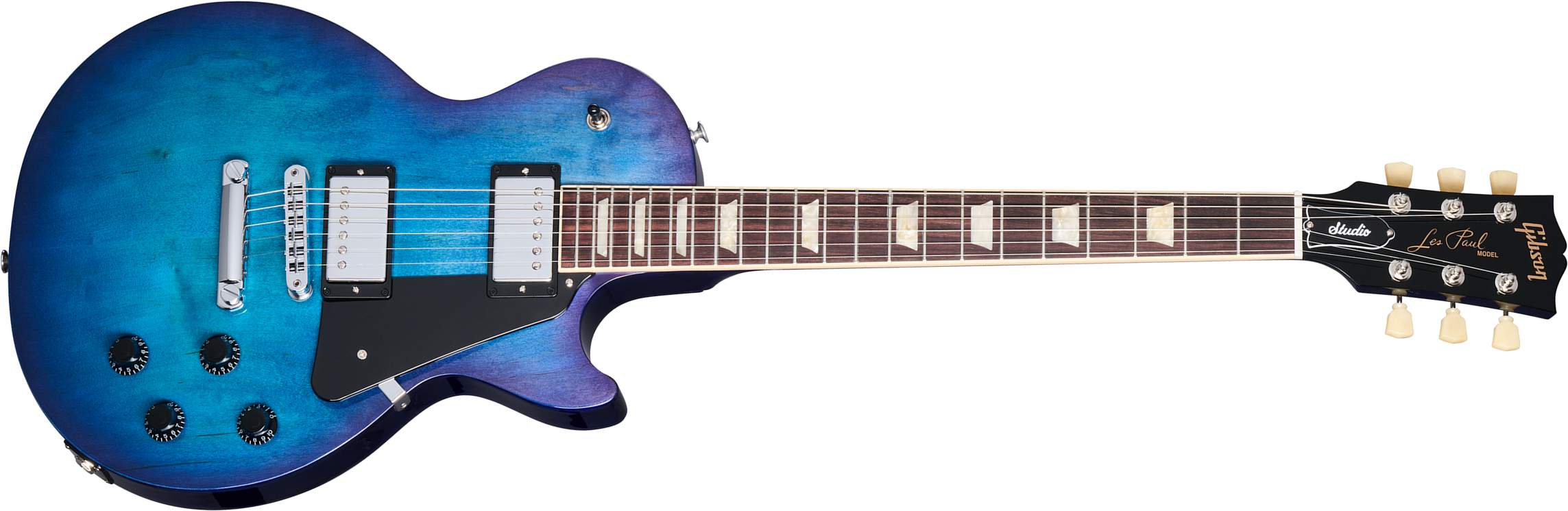 Gibson Les Paul Studio 2h Burstbucker Pro Ht Rw - Blueberry Burst - Single cut electric guitar - Main picture