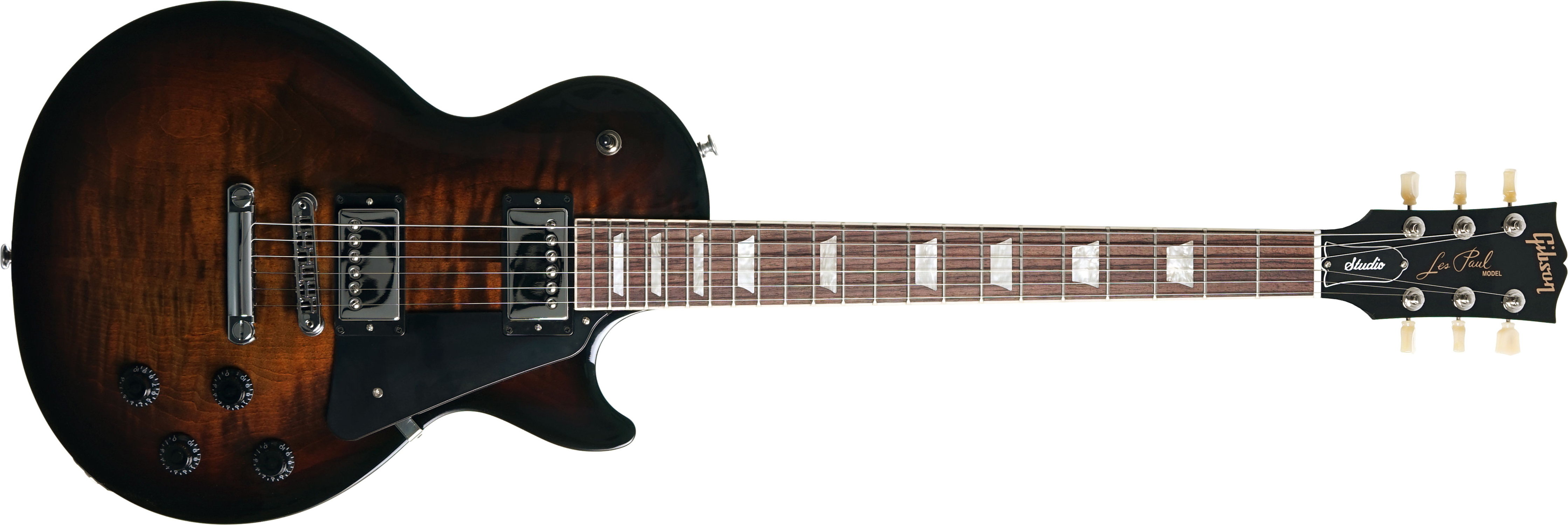 Gibson Les Paul Studio Figured Top Modern Usa 2h Ht Rw - Smokehouse Burst - Single cut electric guitar - Main picture