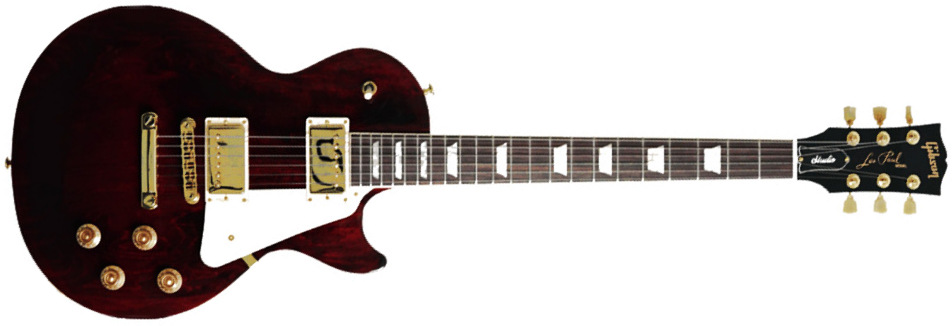 Gibson Les Paul Studio Gh Modern 2h Burstbucker Pro Ht Rw - Wine Red - Single cut electric guitar - Main picture