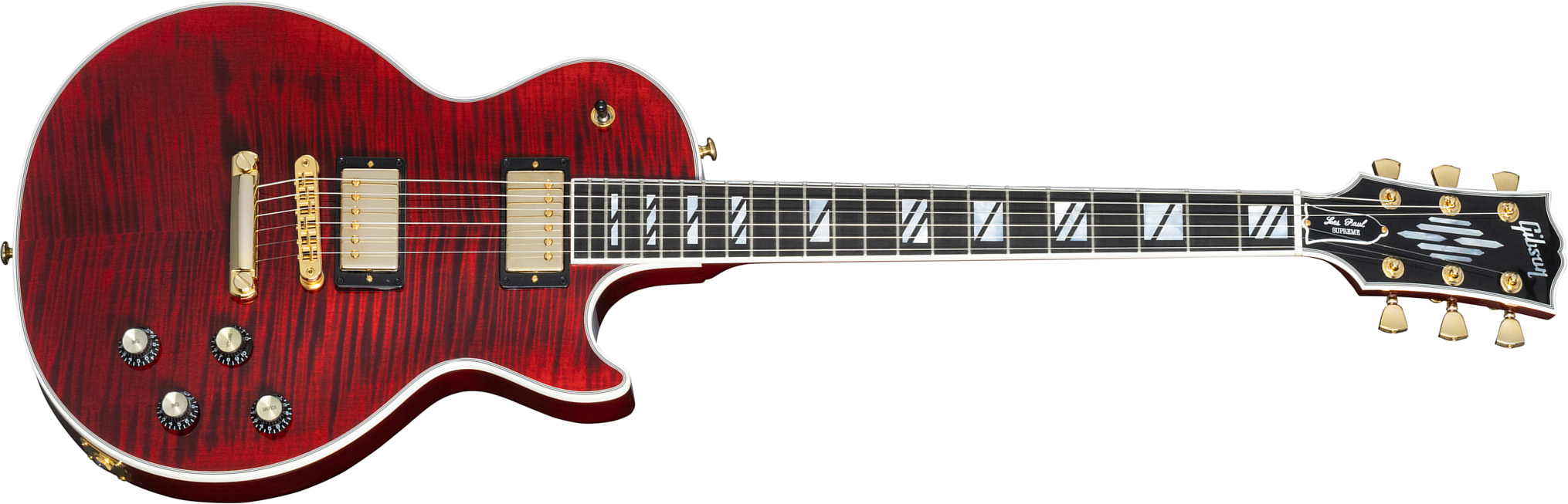 Gibson Les Paul Supreme 2023 2h Ht Eb - Wine Red - Single cut electric guitar - Main picture