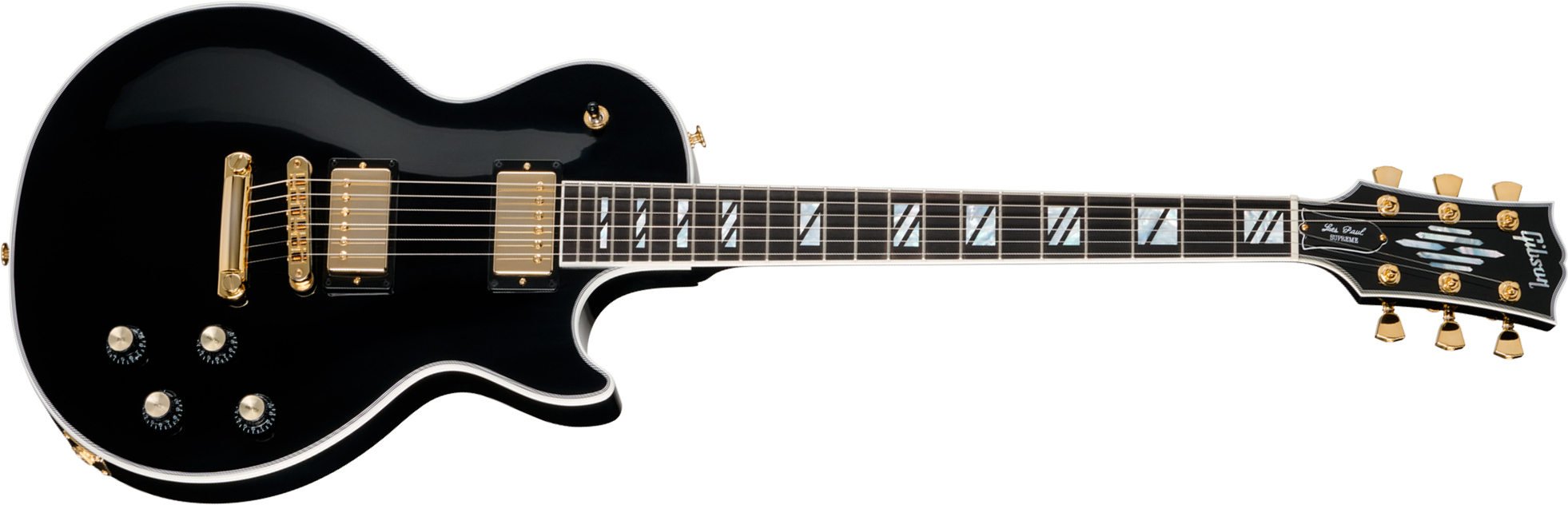 Gibson Les Paul Supreme Modern 2h Ht Eb - Ebony - Single cut electric guitar - Main picture
