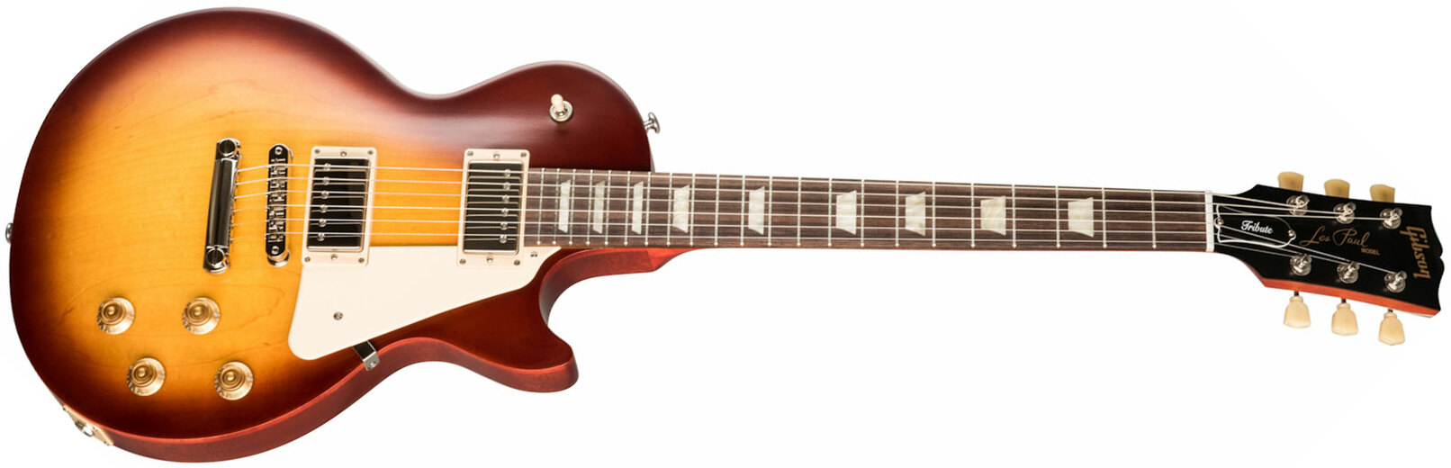 Gibson Les Paul Tribute Modern 2h Ht Rw - Satin Iced Tea - Single cut electric guitar - Main picture