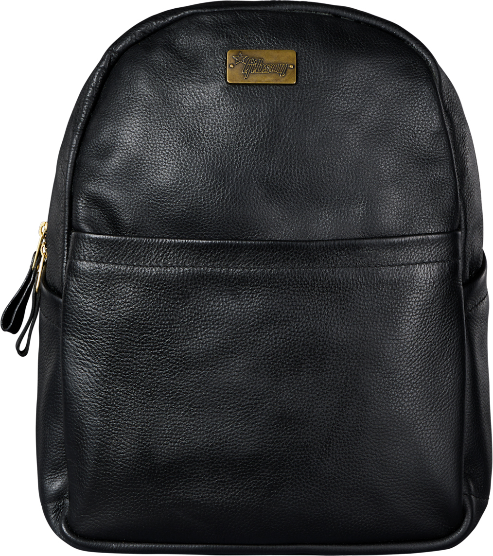 Gibson Lifton Leather Backpack Sac A Dos Cuir Black - Advertising backpack - Main picture