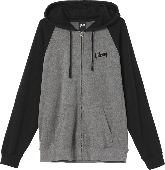 Gibson Logo Full-zip Hoodie Medium Grey - M - Sweat shirt - Main picture