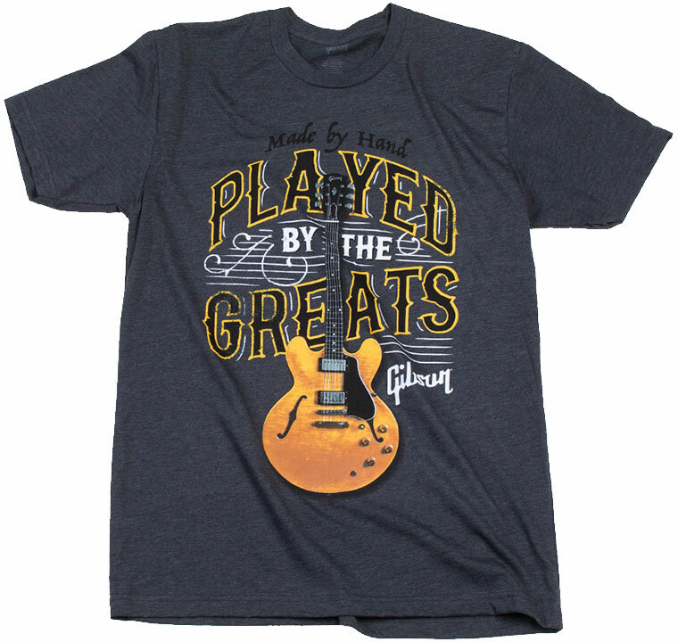 Gibson Played By The Greats T Extra Large Charcoal - Xl - T-shirt - Main picture