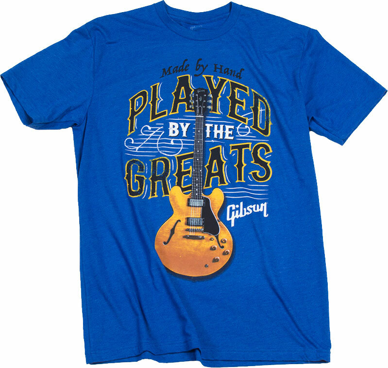 Gibson Played By The Greats T Extra Large Royal Blue - Xl - T-shirt - Main picture