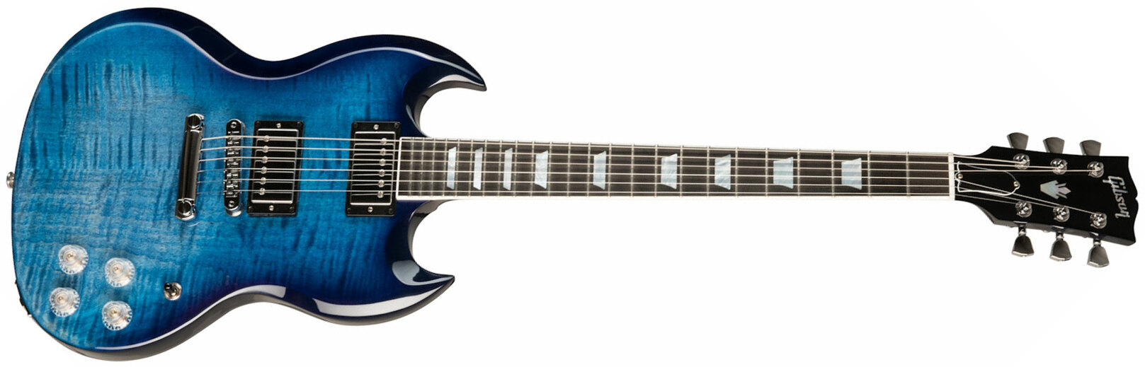 Gibson Sg Modern Modern 2h Ht Eb - Blueberry Fade - Double cut electric guitar - Main picture