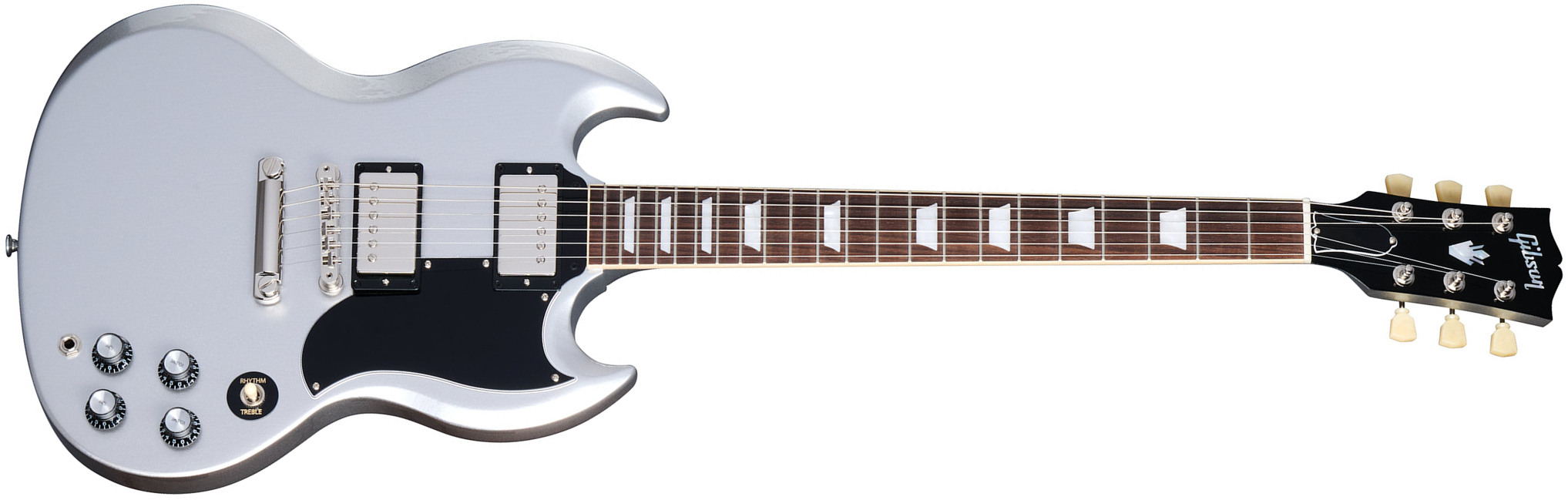 Gibson Sg Standard 1961 Custom Color 2h Ht Rw - Silver Mist - Double cut electric guitar - Main picture