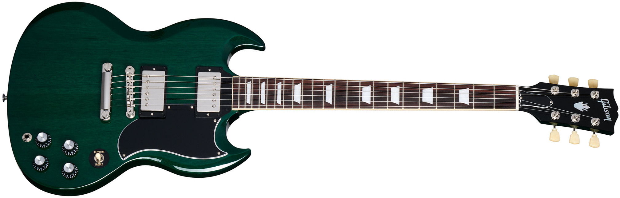 Gibson Sg Standard 1961 Custom Color 2h Ht Rw - Translucent Teal - Double cut electric guitar - Main picture