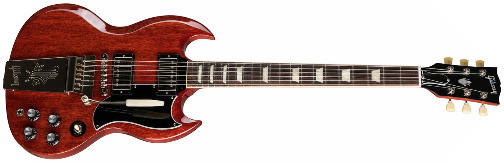 Gibson Sg Standard '61 Maestro Vibrola Original 2h Trem Rw - Retro rock electric guitar - Main picture