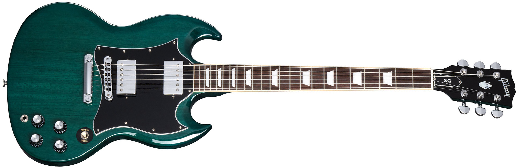 Gibson Sg Standard Custom Color 2h Ht Rw - Translucent Teal - Double cut electric guitar - Main picture