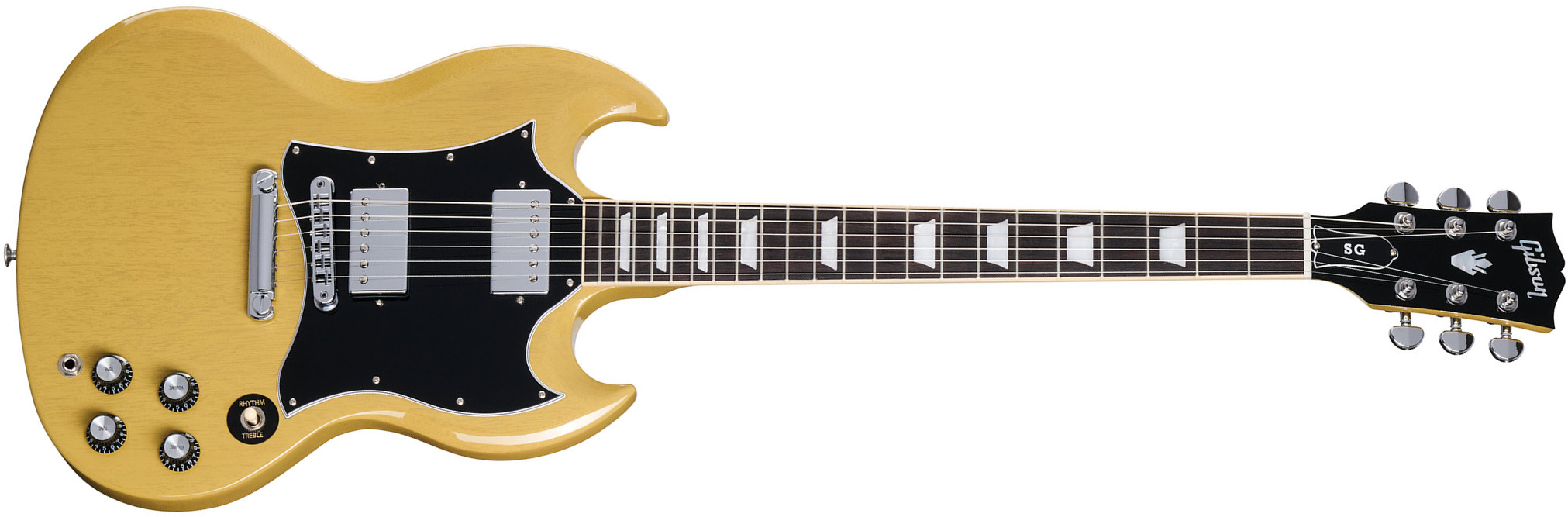 Gibson Sg Standard Custom Color 2h Ht Rw - Tv Yellow - Double cut electric guitar - Main picture