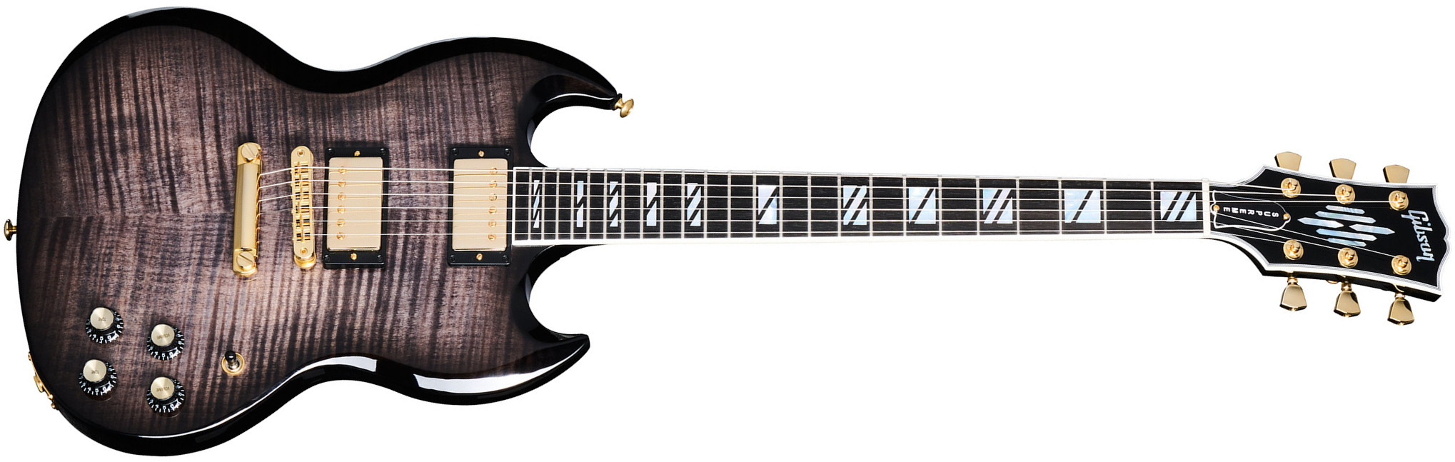 Gibson Sg Supreme Usa 2h Ht Rw - Translucent Ebony Burst - Double cut electric guitar - Main picture