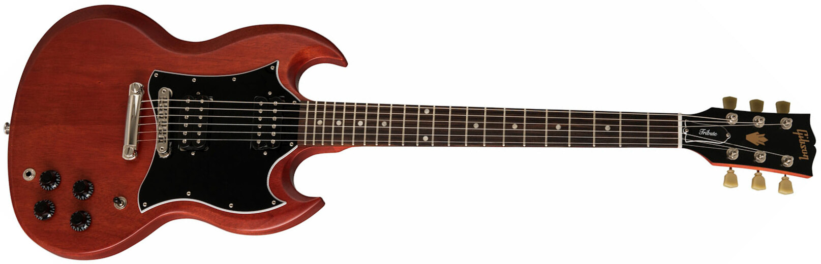 Gibson Sg Tribute Modern 2h Ht Rw - Vintage Cherry Satin - Retro rock electric guitar - Main picture
