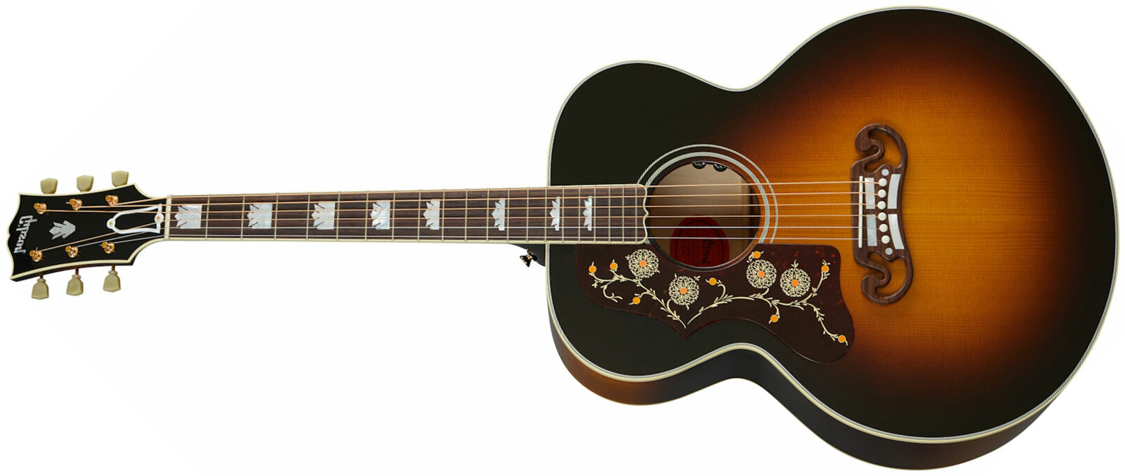 Gibson Sj-200 Original Gaucher 2020 Super Jumbo Epicea Erable Rw - Vintage Sunburst - Acoustic guitar & electro - Main picture