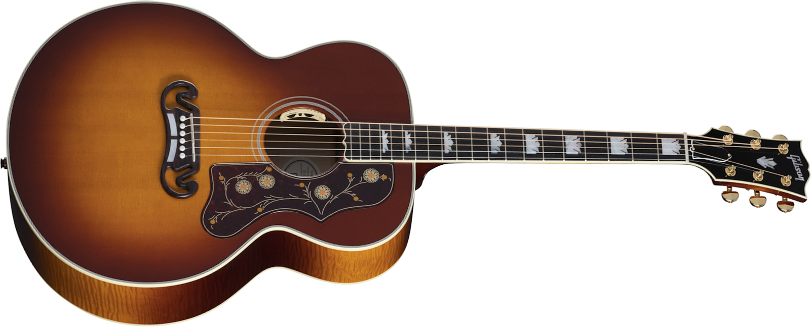 Gibson Sj-200 Standard Modern 2021 Super Jumbo Epicea Erable Rw - Automn Burst - Electro acoustic guitar - Main picture