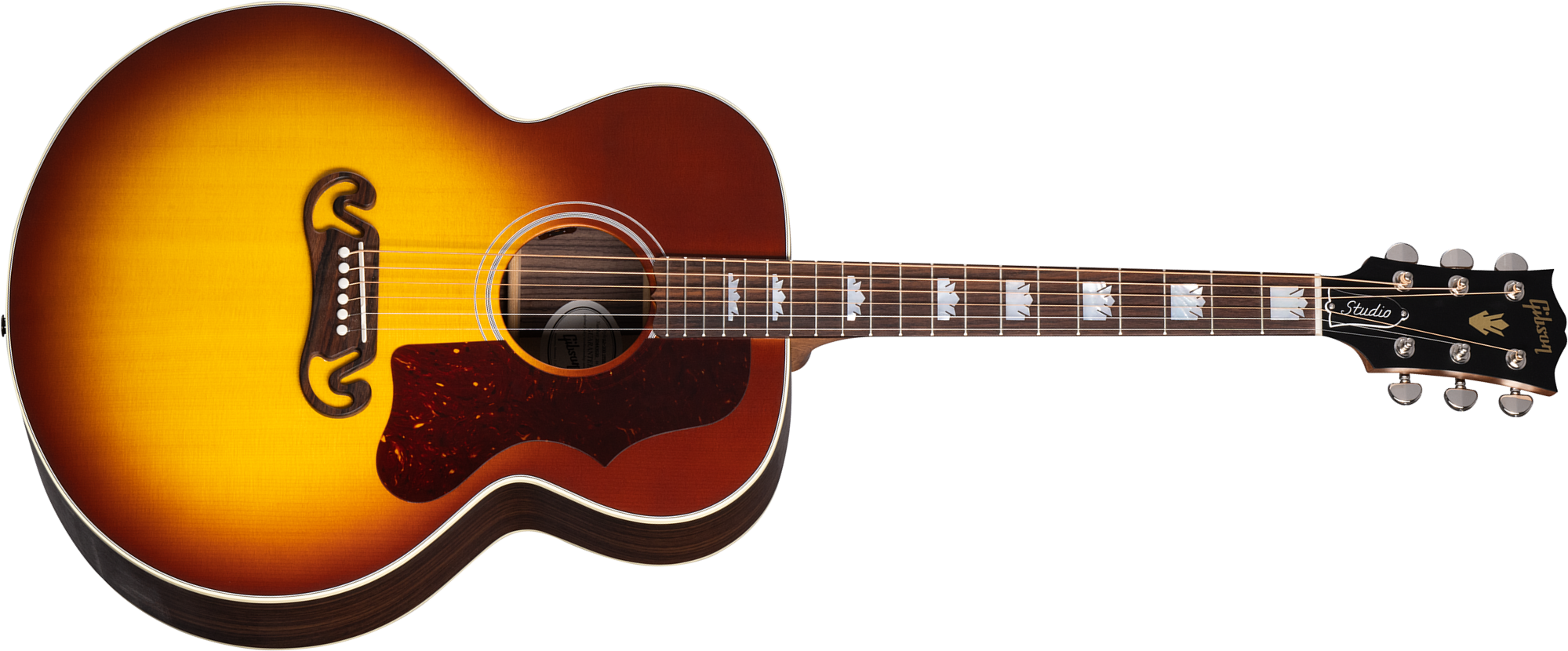 Gibson Sj-200 Studio Rosewood Modern 2024 Jumbo Epicea Palissandre Rw - Satin Rosewood Burst - Folk guitar - Main picture